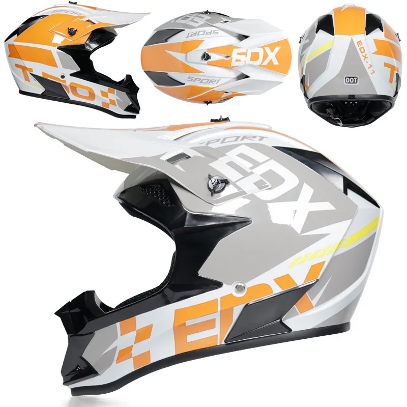 

Motocross Adult Motocross Helmet ATV SUV Downhill Mountain Bike DH Hood Helmet Cross Helmet Capacetes DOT Approved