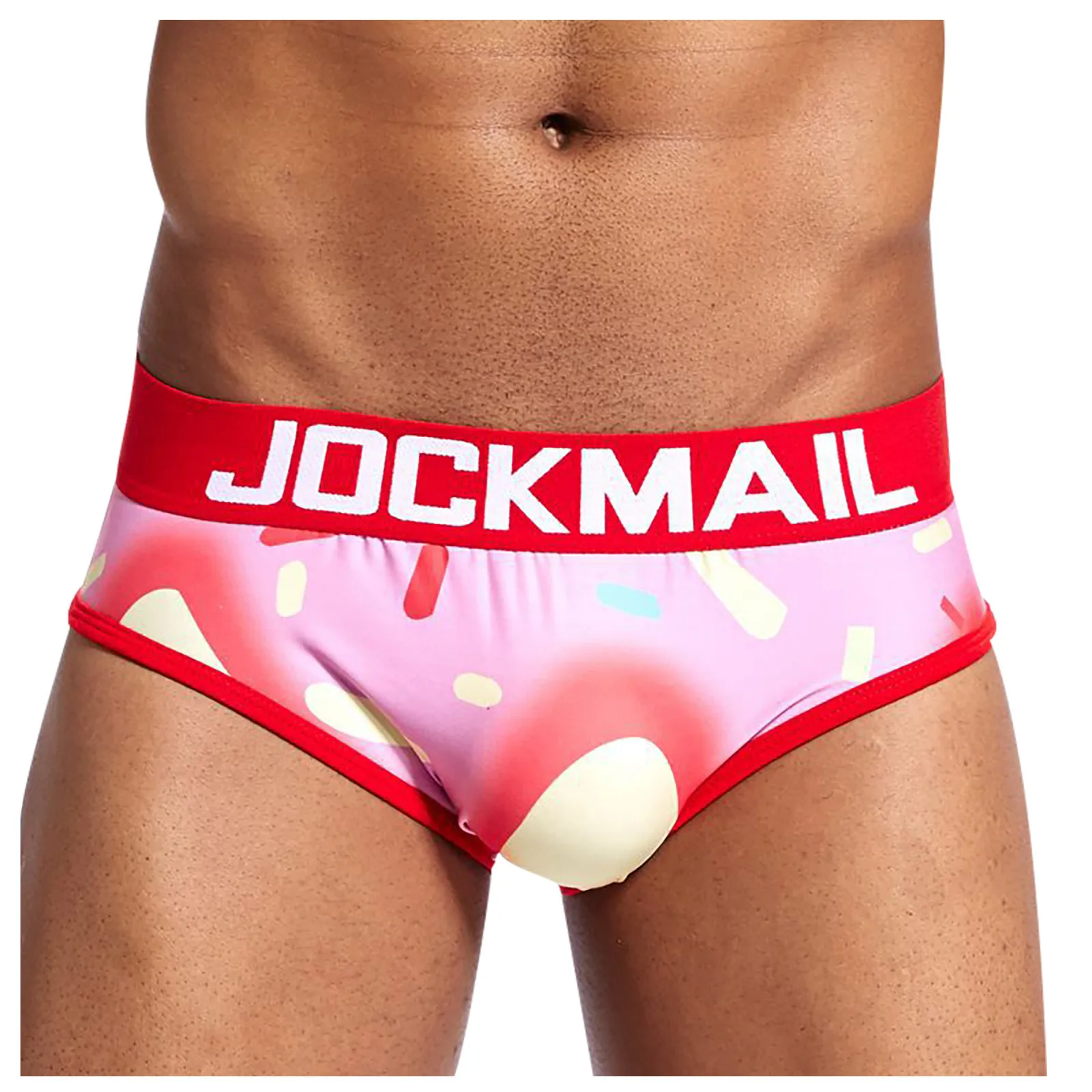 

Трусы джоки JOCKMAIL Jj мужские с мультяшным принтом, пикантное нижнее белье, трусы-джоки для геев, шелковые дышащие слипы