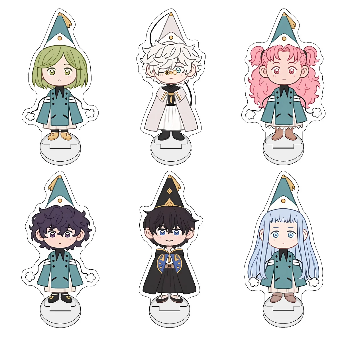 Фото Акриловая подставка Witch Hat Atelier Chibi: Магический ученик-волшебник, мультяшный настольный декор Q-версии, волшебное украшение для стола, подарок для фанатов №1