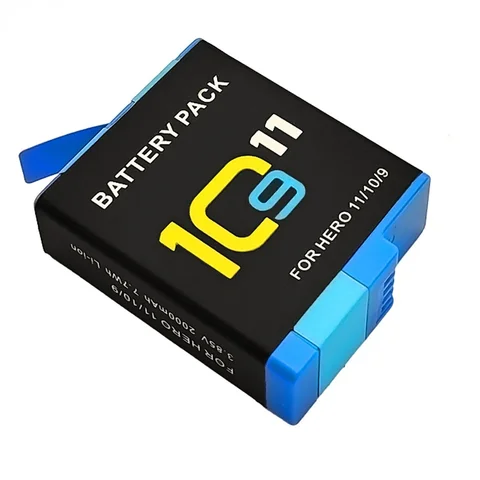 Батарея для GoPro Hero 10 HERO11 HERO 9 da da xiong 2000 мАч