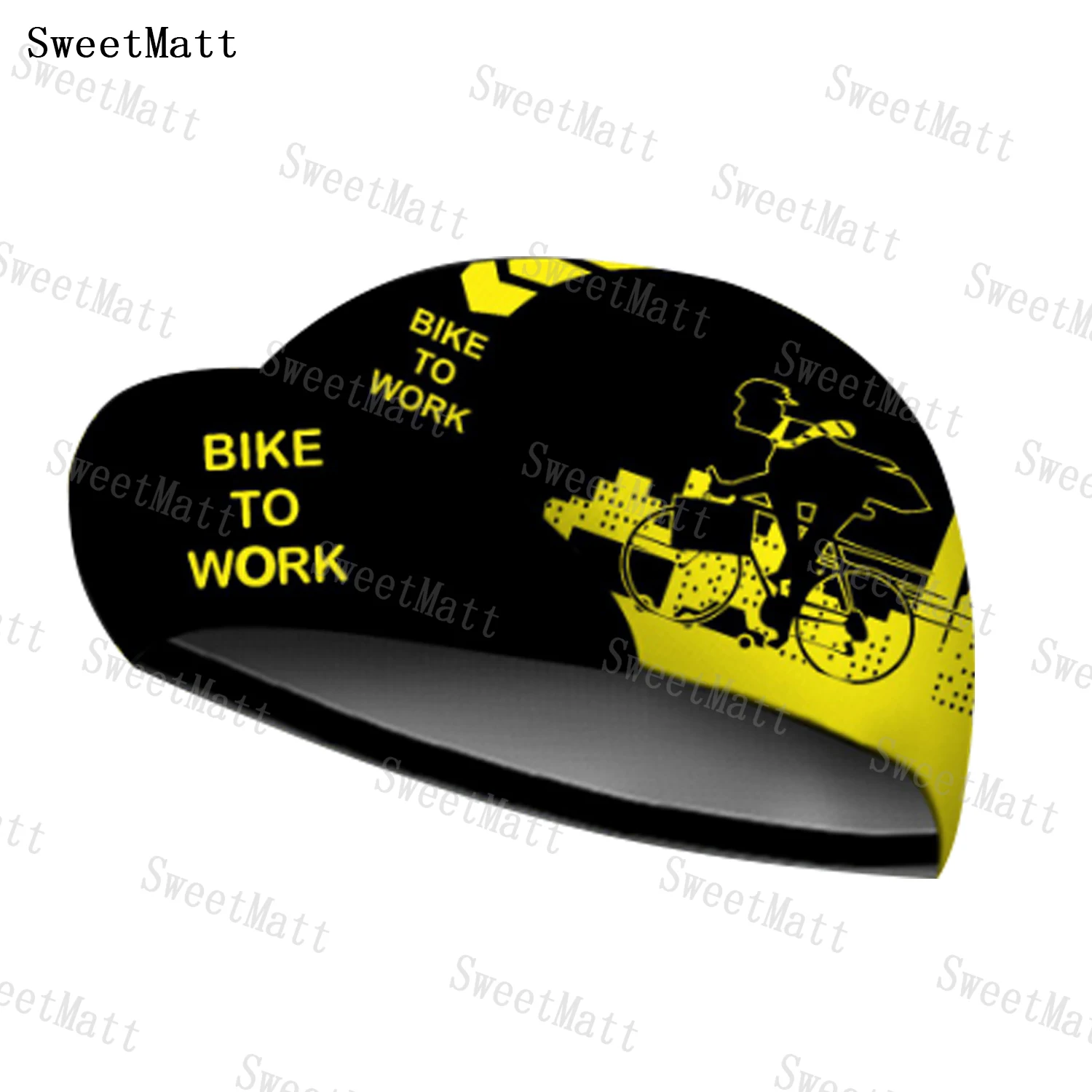 

Шляпа для горного велосипеда Sweetmatt из полиэстера, быстросохнущая дышащая Балаклава с желтыми черными буквами и персонажами