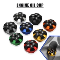 cnc aluminum motorcycle accessories oil filler cup engine oil cup plug cover screw for kawasaki er 6n 2006 2015 ninja 400 2018