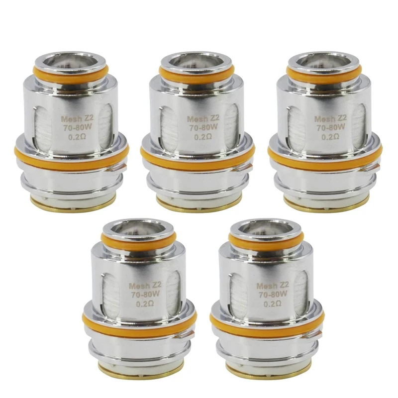 

5 Pcs Replacement Coil Heads For Zeus Sub Z2 Coils 0.2 Ohm Repair Parts Accessory