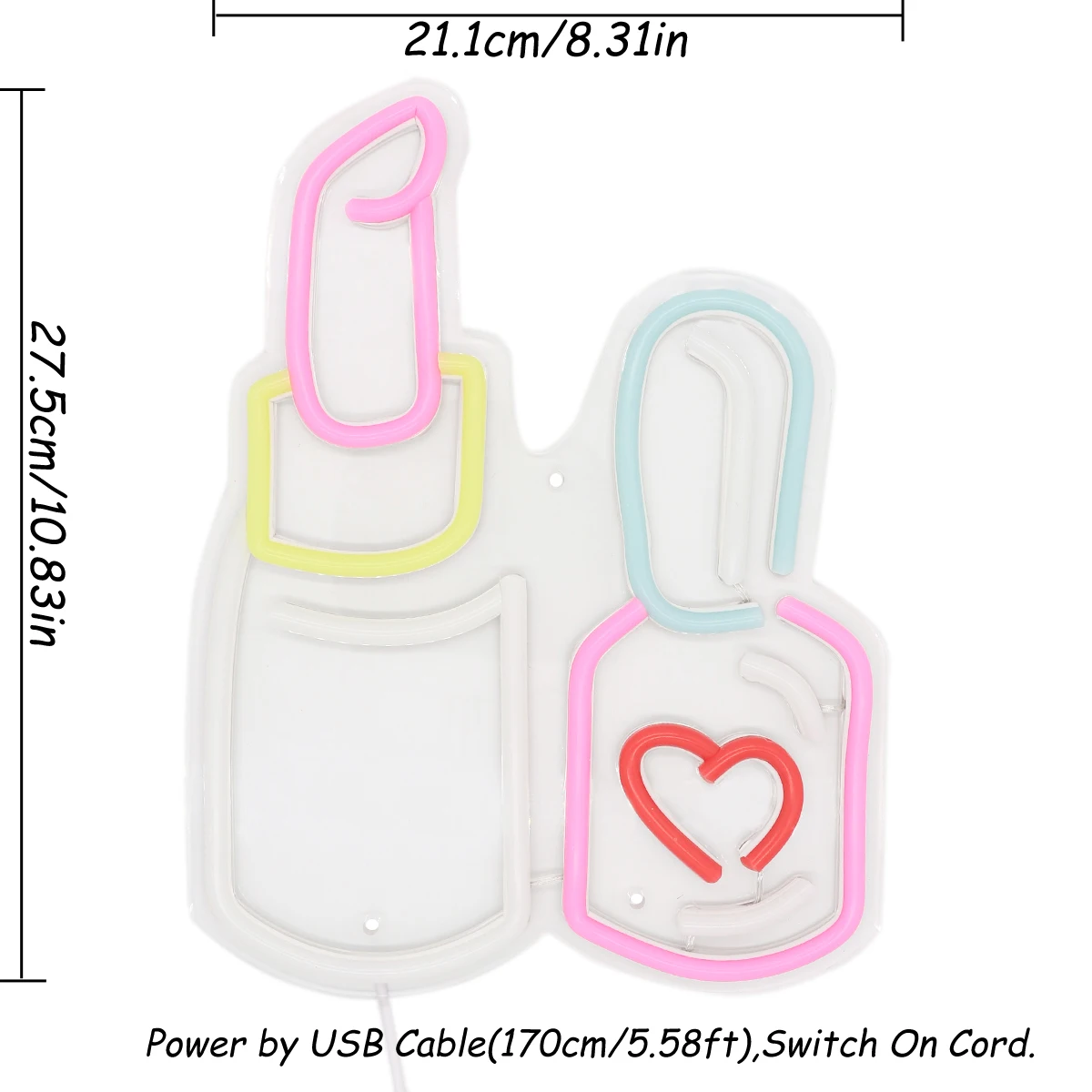 Рисунок 2 - губная помада с бутылкой для лака для ногтей