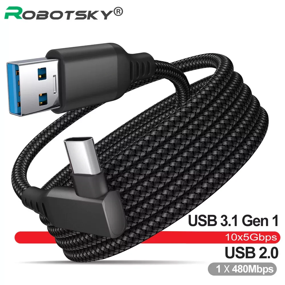 

Кабель Oculus Quest 2-х канальный, USB 3,1 Gen 1 для Oculus, 3 м 5 м 6 м