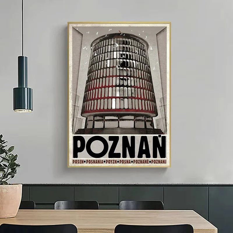 Podhale Kocie Gory Ретро Польский Пейзаж Холст С Принтом Без Рамы Настенное Искусство Для