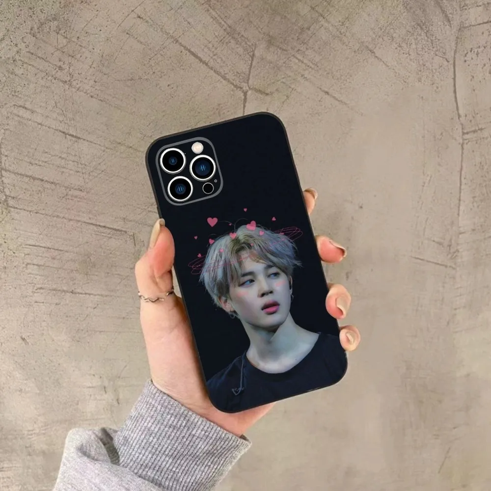 Чехол для телефона Park Ji-Min K-Kpop B-T-S iPhone 15 14 13 12 11 Plus Pro Max XS X XR SE Mini 8 7 мягкий