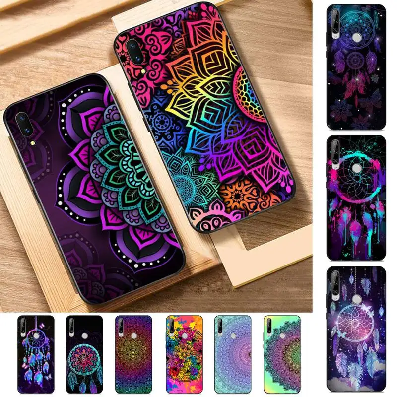 

Abstract Mandala Dreamcatcher Phone Case for Huawei Y 6 9 7 5 8s prime 2019 2018 enjoy 7 plus