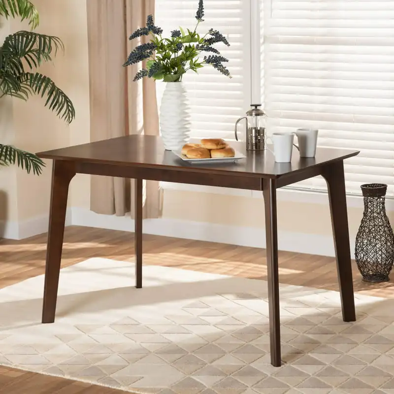 

Seneca and Contemporary Dark Brown Finished Wood Dining Table