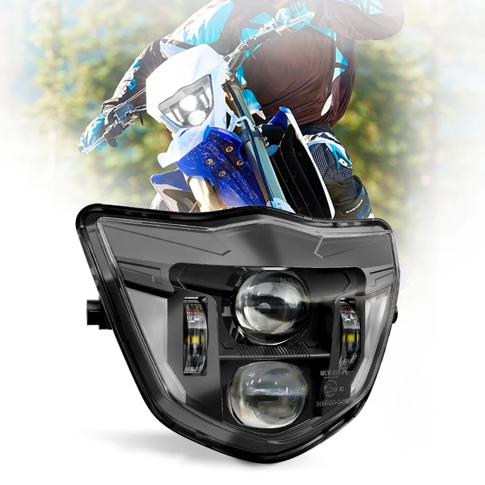 Фото Для мотоцикла YZ TTR WR XT MX Emark светодиодные фары для WRF250/400/426 велосипедные фары проектор №1