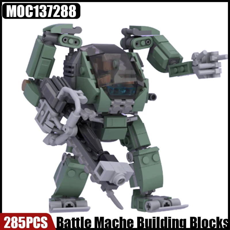

Конструктор MOC боевой робот, военная Боевая форма, оружие, кубики, игрушки для мальчиков, подарок