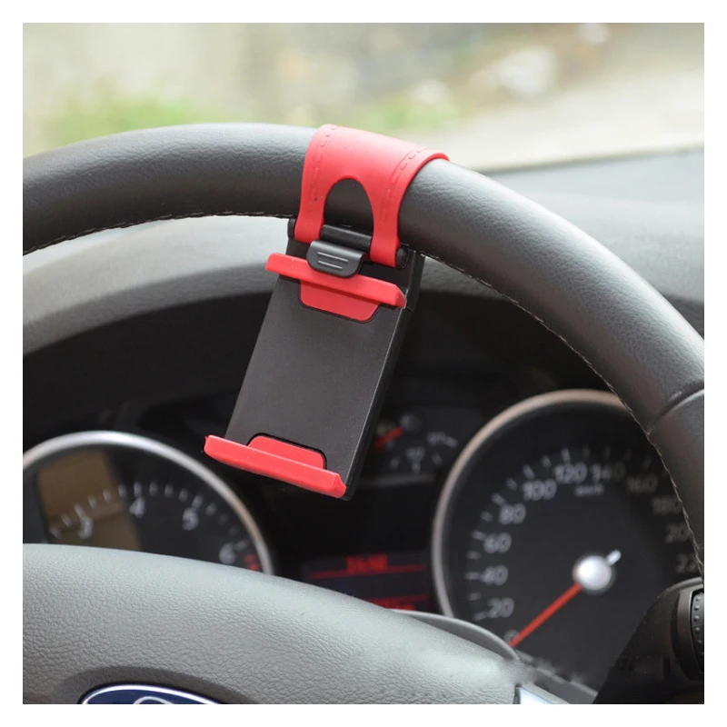 

Universal Car Steering Wheel Mobile Phone Mount Buckle Socket Holder Bike Clip Navigation GPS Xiaomi Redmi 6X Mi6 Stands