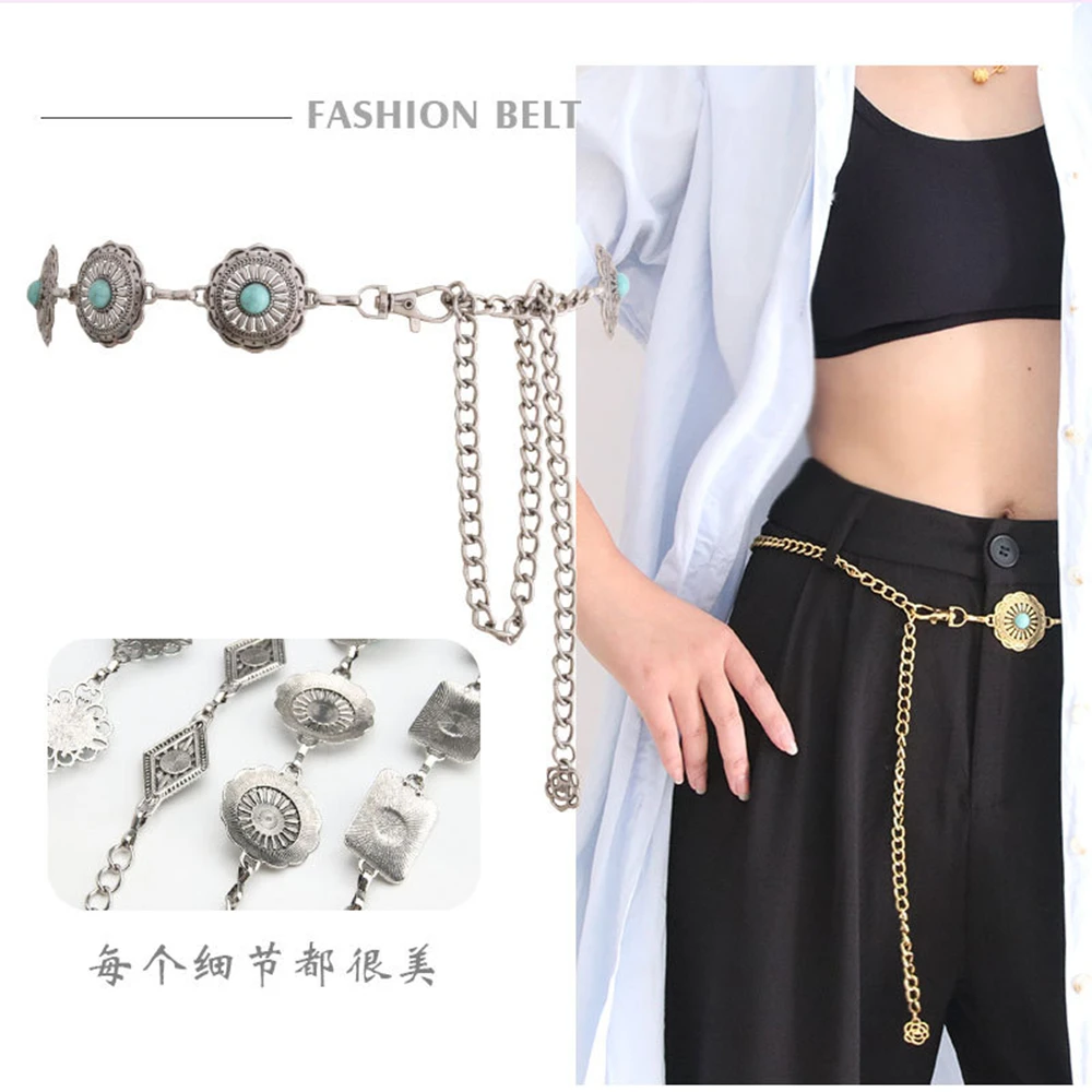 New Style On The New Fashion Retro Pattern Chatelaine Ladies Dress Dress With A Dress With A Belt Kl15