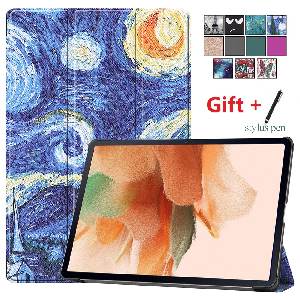 

Складная задняя крышка для Samsung Galaxy Tab S8 Plus, 12,4 дюйма, с функцией автоматического сна/пробуждения