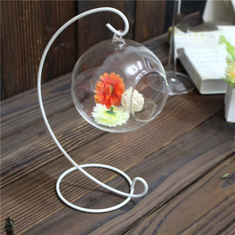 2017 Creative Hanging Glass Ball Vase Flower Plant Pot Terrarium Container Home Office Decor Hanging Glass Vase PR Sale