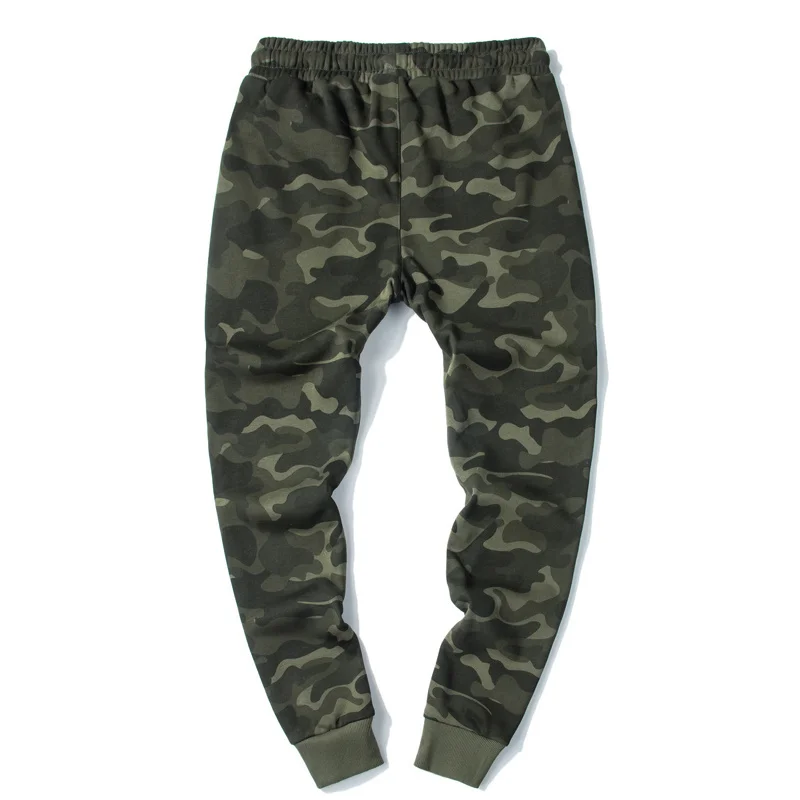 

DUOFAN Men’s Camouflage Sweatpant Autumn Pencil Male Military Sweatpants Loose Comfortable Cargo Trousers Camo MJ002