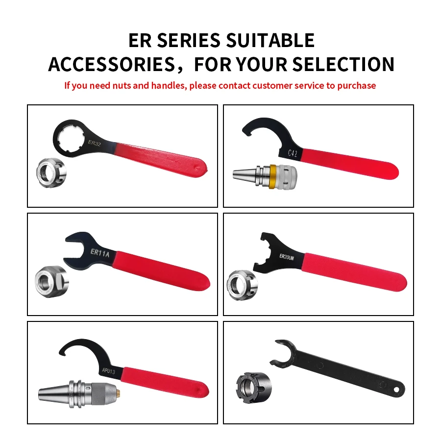 Ключ с ручкой инструмента ЧПУ ER11 ER25 ER32 Гравировальный станок Удаление ножа