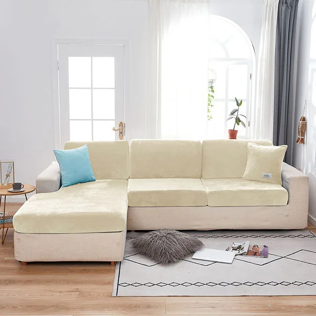 

Бархатный чехол для дивана из спандекса