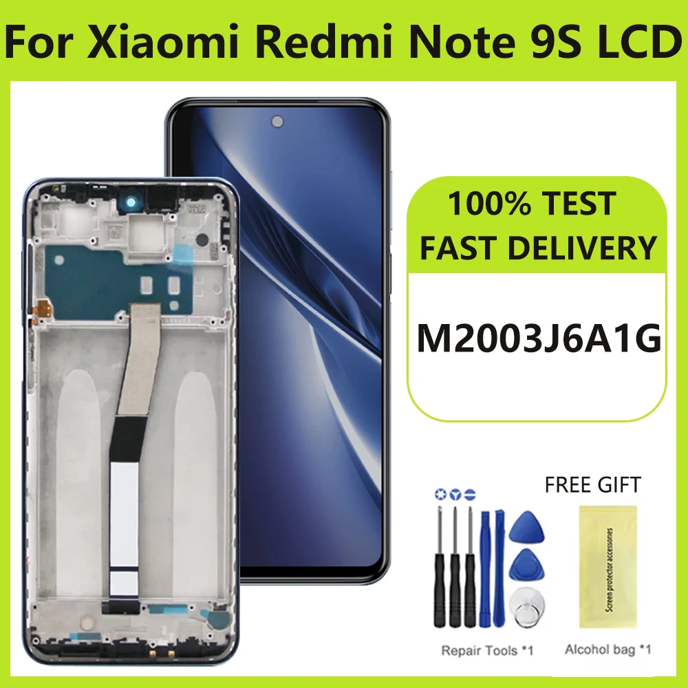 6 67 дюймовый экран для Xiaomi Redmi Note 9 Pro ЖК-дисплей сенсорный дигитайзер телефона