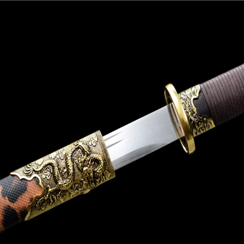 Городской меч Longquan и лезвие ручная ковка интегрированный нож Тан кольцо первый