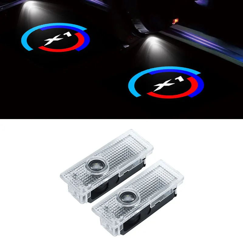 

2X/Set For BMW X1 F49 F48 E84 Car Door Laser Projector Lamp HD Welcome Light LED Warning Ghost Light Auto External Accessories