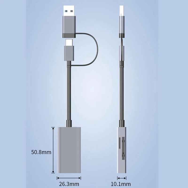 Устройство чтения карт памяти 4 в 1 адаптер USB 3.0 USB-C SD TF U Disk OTG для Pro/Air 2023 Ipad Pro Imac