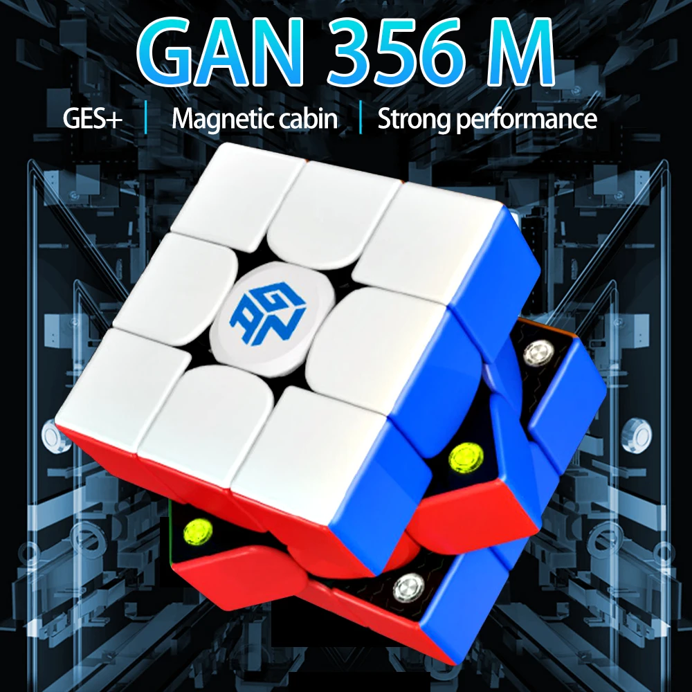

GAN 356 M Магнитный магический скоростной куб без наклеек Gan 356 M профессиональные игрушки-антистресс GAN 356 M Lite Cubo Magico головоломки