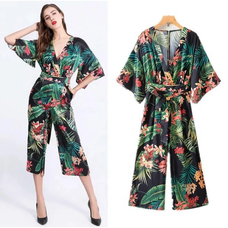 

Женский летний широкий пояс с V-образным вырезом и высокой талией