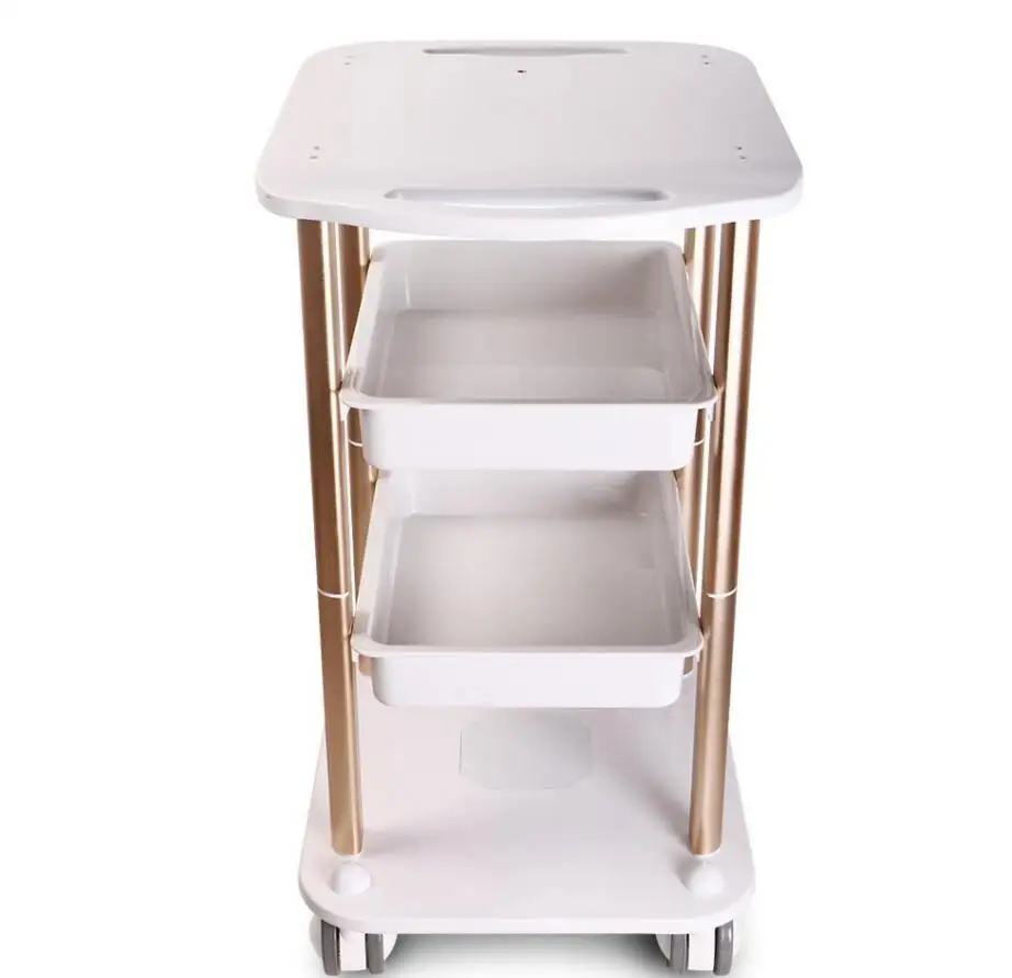 

Assembled Steel Frame Trolley Cart Stand Tray For Face Lifting Fractional Cavitation Slimming Salon Spa Use Machine CE