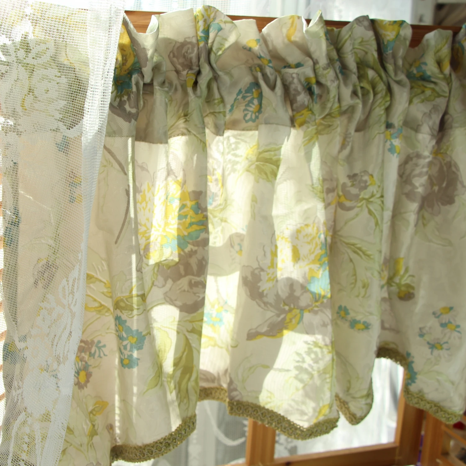 Жаккардовая занавеска с большими цветами на дверь шкафа балдахин для кухни