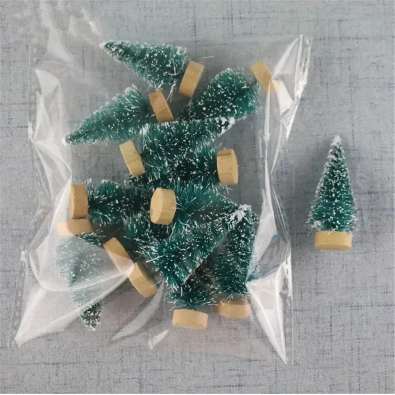 

MOONBIFFY Мини-елки из сизалевого шелка 12 шт.