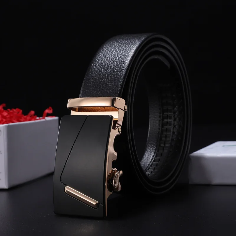 

Men Belts Alloy Metal Automatic Buckle Belt Genune Leather High Quality Belts for Men Women Strap Casual Buises for Jeans 2022
