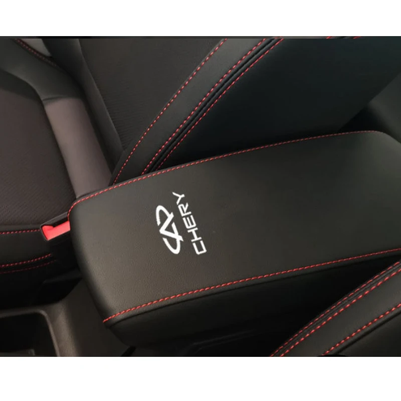 

Для Chery Tiggo 7 Pro 2023 2022 2021 2020 Автомобильный Центральный контрольный подлокотник коробка из микрофибры кожаная отделка чехол макс. аксессуары