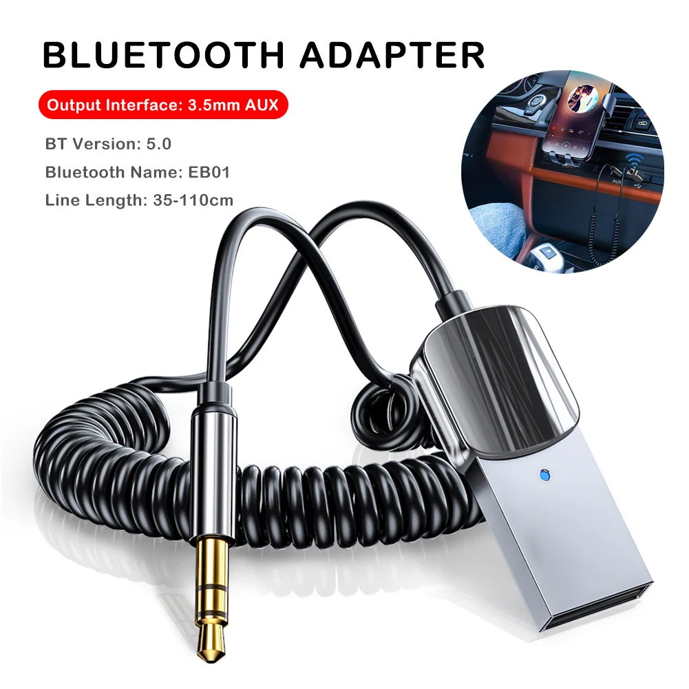 

Беспроводной Bluetooth Aux адаптер 3,5 мм разъем аудио музыкальный микрофон адаптер громкой связи Автомобильный Динамик для BMW VW Tesla электронные аксессуары