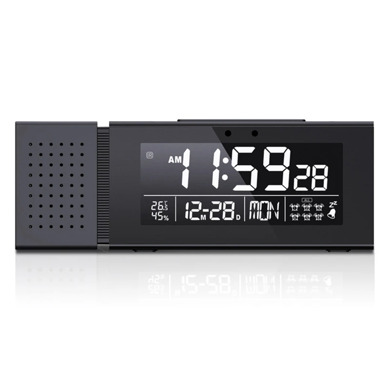 Color Led Changing Fm Radio Temperature Humidity Display Clocks
