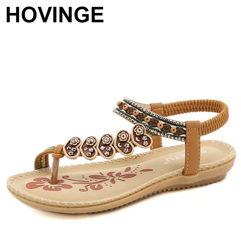 Сандалии Zoriss женские на шнурках с бусинами обувь в римском стиле спонжи стельки