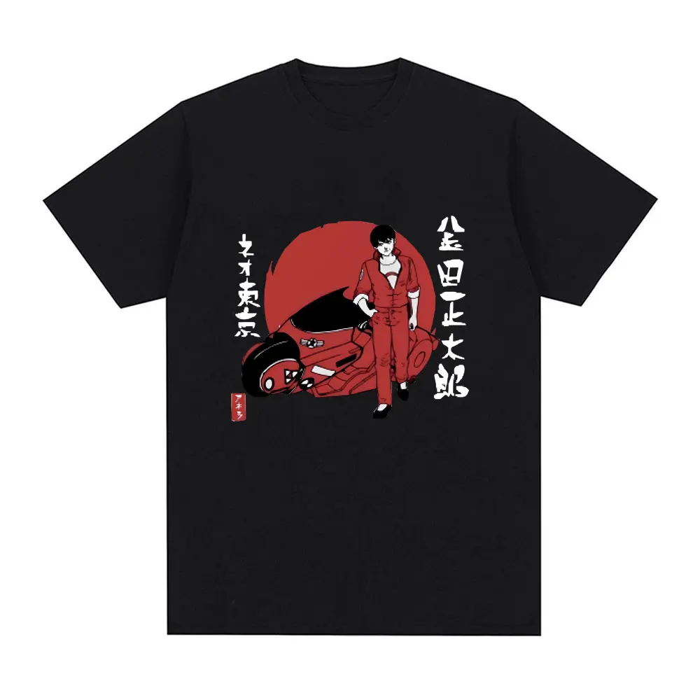 

Japanese Anime Akira Shotaro Kaneda Graphic T-shirt Men Women Fashion Streetwear Tshirt Unisex Oversized Hip Hop Rock T Shirts