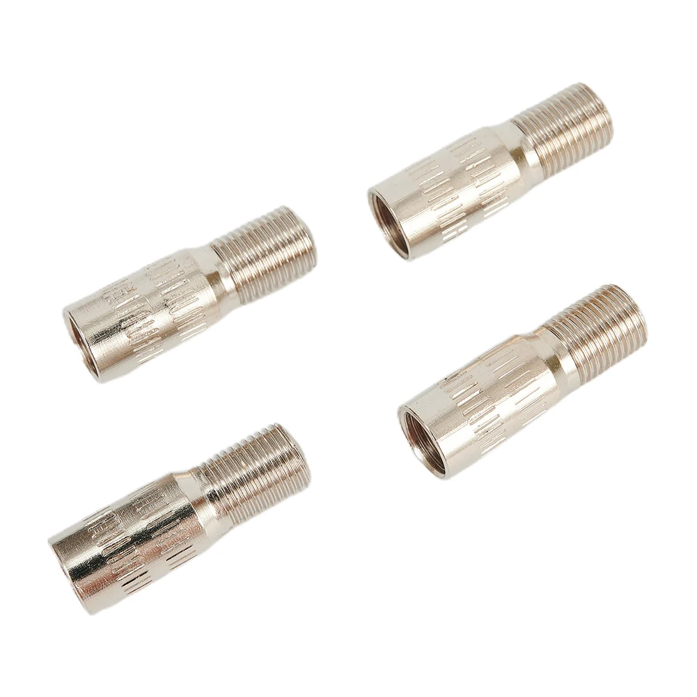

Wheel Valve Stem Extensions 25mm Tyre Universal 27mm Brass Cap Car Extender Screw-On Silver Tone Truck Durable