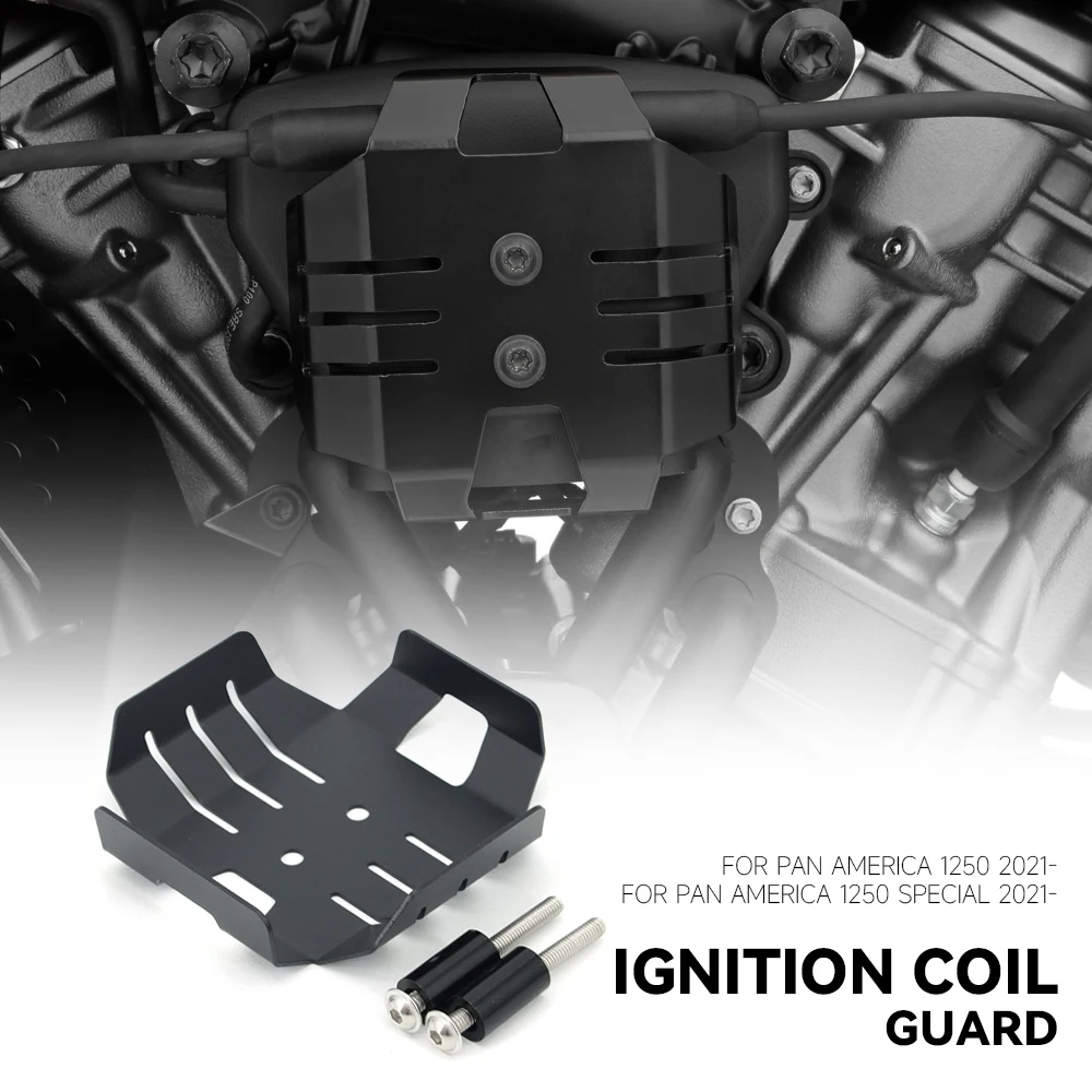 

Motorcycle Ignition Coil Protective Cover For Pan America 1250 1250S 2021 2022 Accessories CNC Aluminum Ignition Device Guard