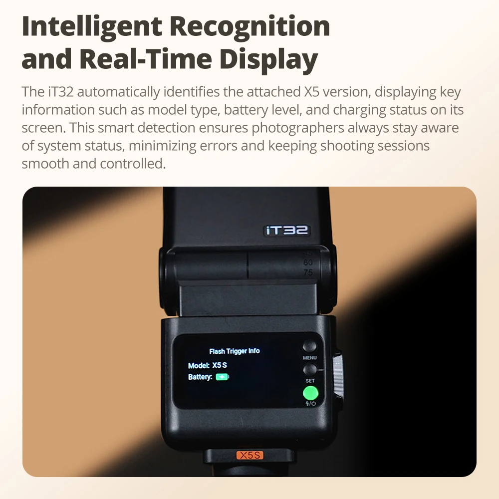 Фото Вспышка Godox iFlash iT32 с защитной пленкой X5 TTL, беспроводной магнитный беспроводной спусковой механизм, HSS, вращающаяся головка, Speedlite для C/N/S/F/O/L №5
