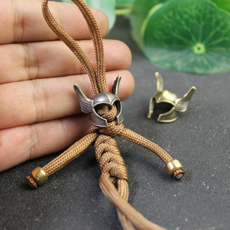 

Бусины для шлема Paracord Wings, латунные Металлические Подвески для изготовления ювелирных изделий, аксессуары для выживания на природе, винтажные Подвески на шнурке «сделай сам»