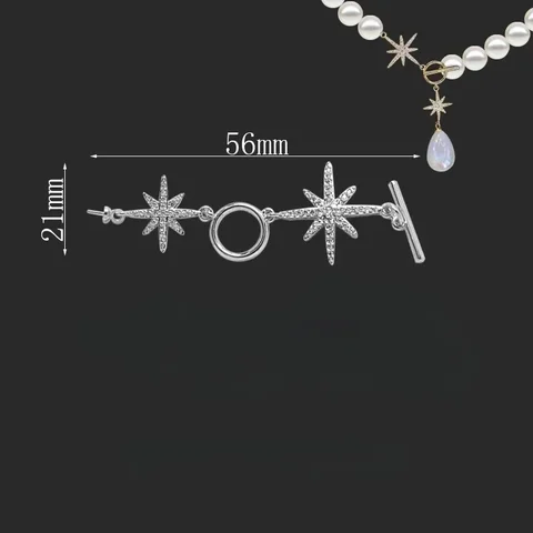 Ювелирные застежки звезды 18К позолоченные