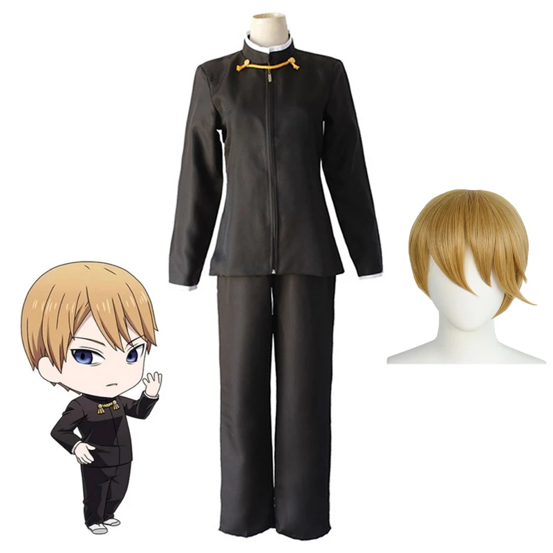 

Костюм для косплея аниме Кагуя-сама широган Миюки, Мужская школьная форма, полный комплект с париком, одежда для ролевых игр для вечевечерни...