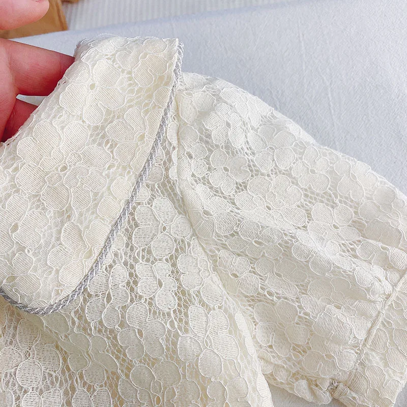 Lady Style Suit Toddler Girls Clothing Sets 2022Brand Summer Lace Girls Little Clothes Outfit Kids Children Suit 2-7Yrs Clothes