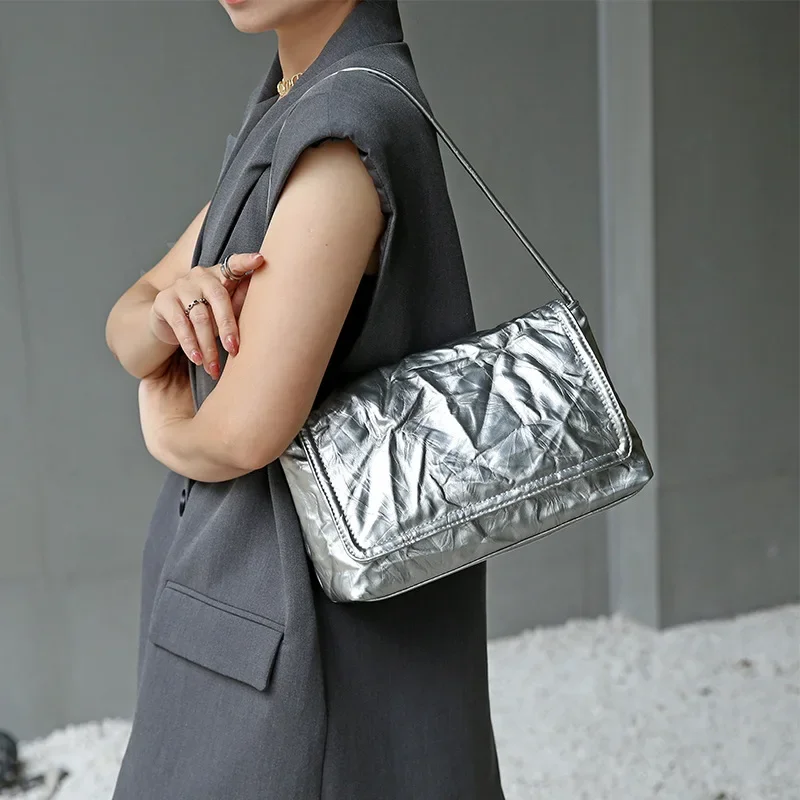 Роскошные дизайнерские женские сумки на плечо маленькие трендовые из