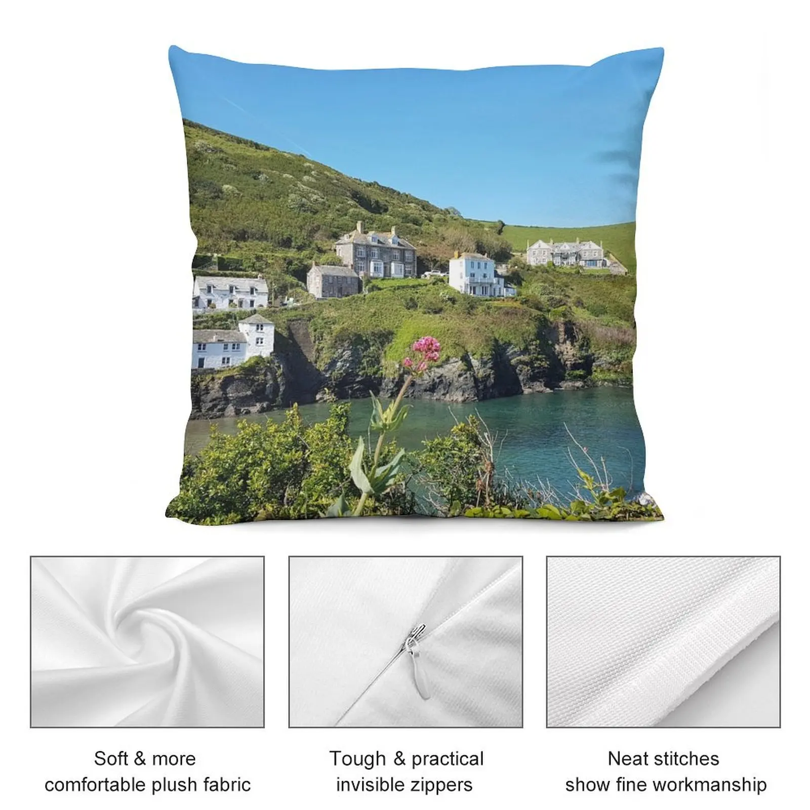 Декоративная Подушка Порт Исаак на севере (Портвенн в Доктор Мартин)