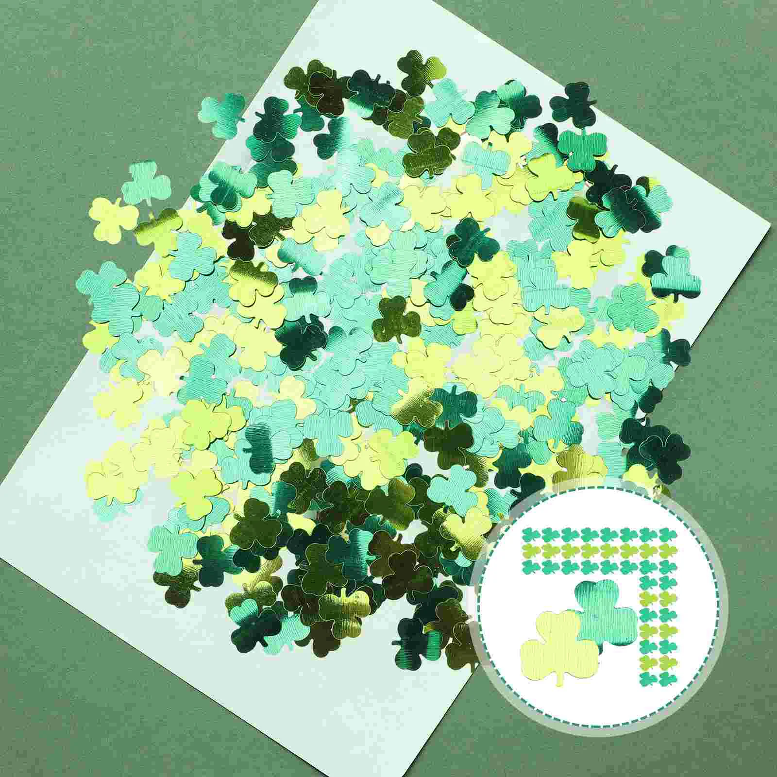 

Day Table St Lucky Patricksshamrock Shamrocks Filler Paper Outs Cut Cutouts Centerpiece Ornamentscatter Party Basket Festive