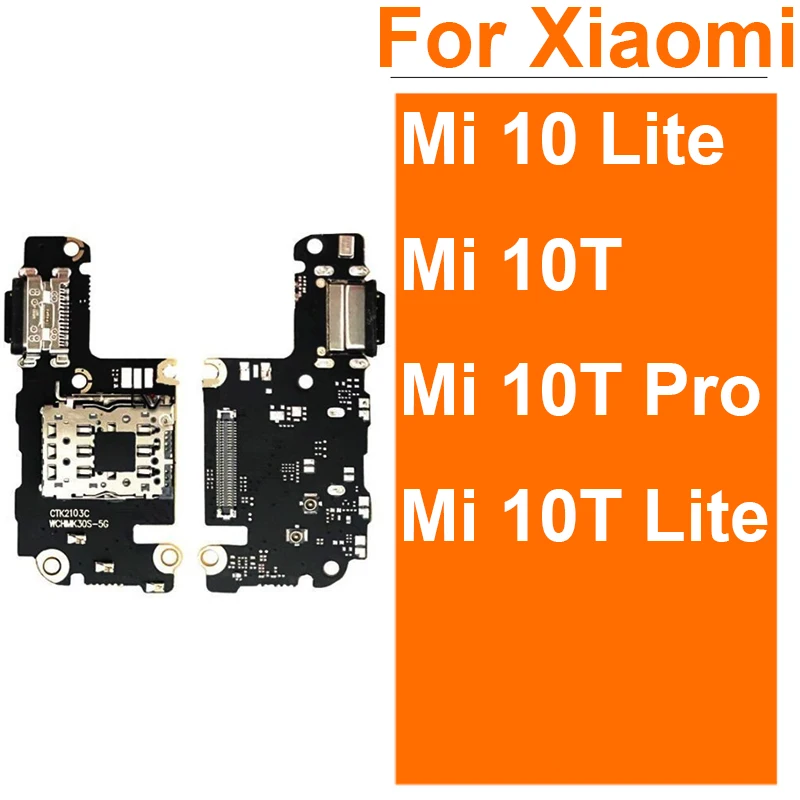 

Usb-разъем для зарядного устройства с микрофоном и Sim-картой для Xiaomi Mi 10 Lite Mi 10T Lite Pro Micro зарядный порт док-станция гибкий кабель плата