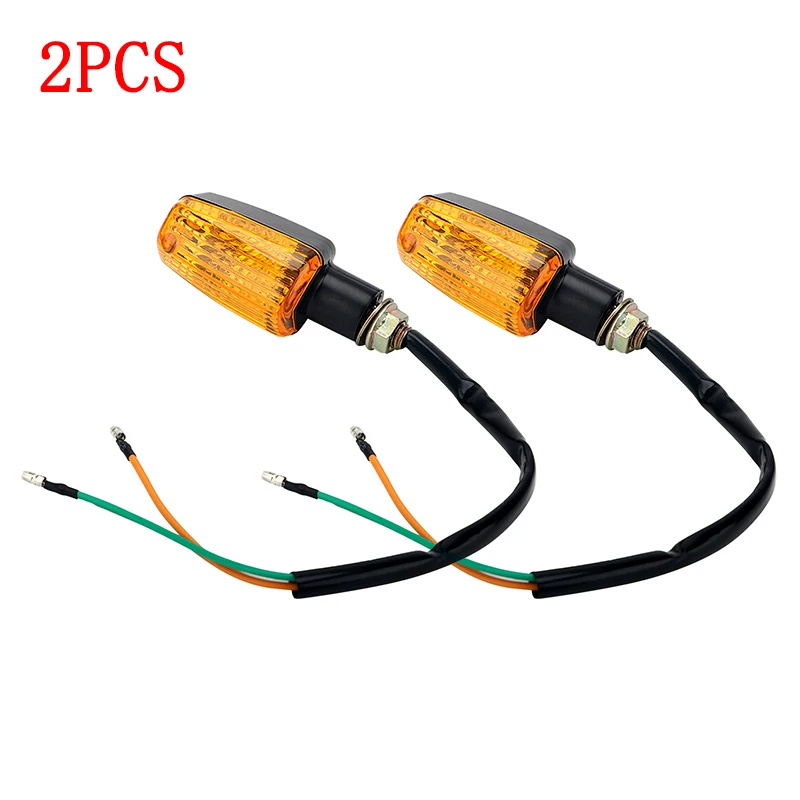 

2Pcs Universal 12V 8W Motorcycle Flasher Turn Signal Lamp DC Motorbike Indicator Light Amber Blinker Moto Equipment Accessories