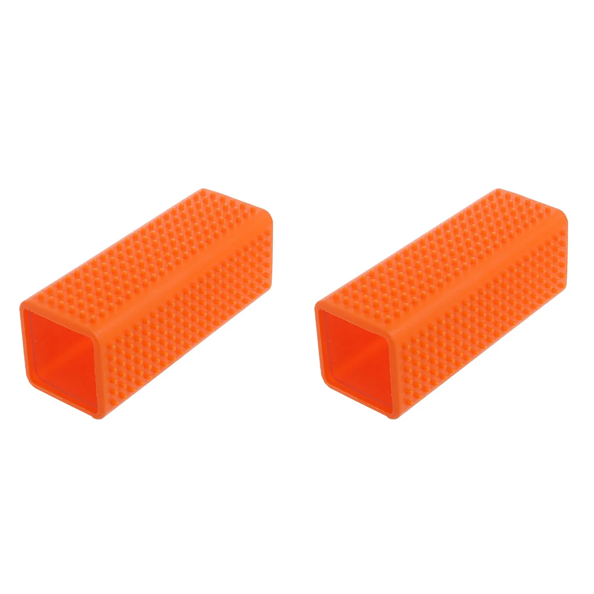 

2pcs Silicone Pet Hair Remover Hollow Cleaner Brush for Pets Dog Cat (Orange)